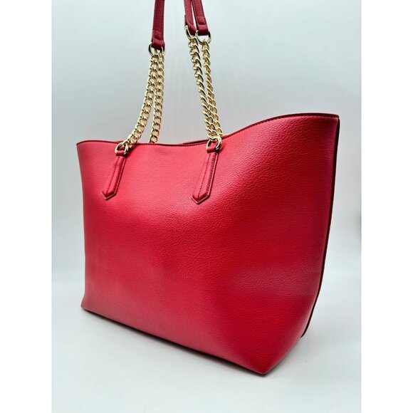 INC International Concepts Zoiey chain strap women's XL tote bag --RED - Picture 6 of 11